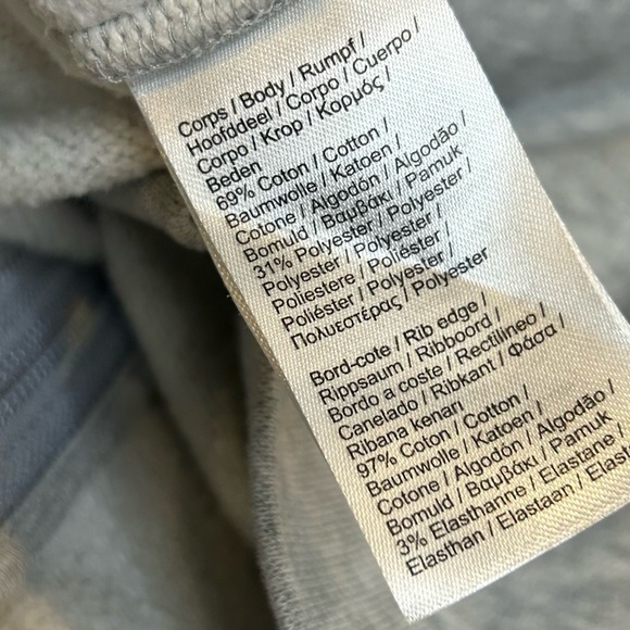 Lacoste boys' two-tone zip-up fleece hoodie in grey logo - Picture 6 of 6